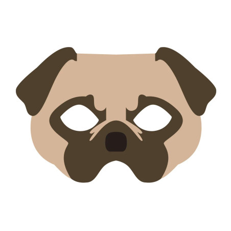 Dog mask felt