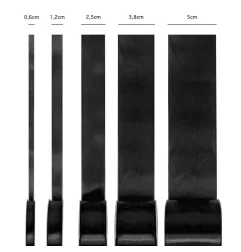 Satin ribbon black 12mm, 23m