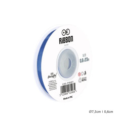 Satin ribbon blue 6mm, 23m