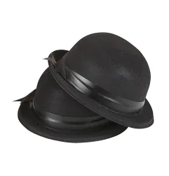 hat-pot-black-eith-ribbon-widmann-3398F