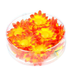 Orange-yellow daisies, 20 pcs.
