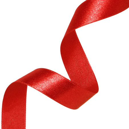 Satin ribbon red 38mm, 23m