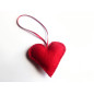 Heart in red ribbon