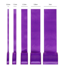 Satin ribbon purple 50mm, 23m