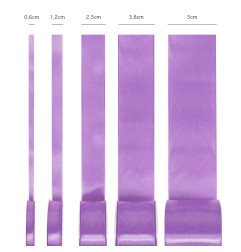 Satin ribbon lilac 25mm, 23m
