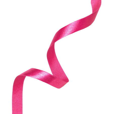 Satin ribbon dark pink 6mm, 23m