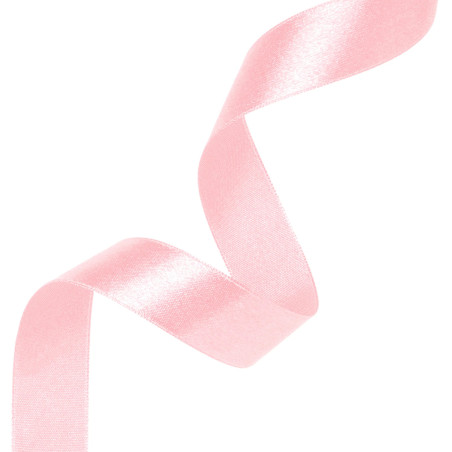 Satin ribbon light pink 25mm, 23m