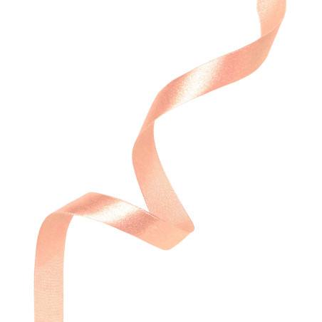 Satin ribbon salmon 6mm, 23m