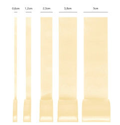 Satin ribbon cream 38mm, 23m