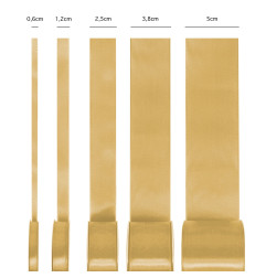 Satin ribbon gold 38mm, 23m