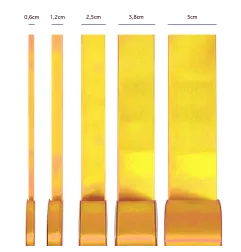 Satin ribbon honey 38mm, 23m