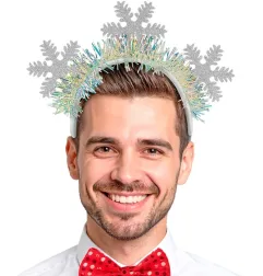 Headpiece Snowflakes glitter