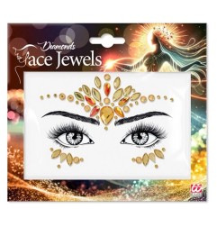 Face jewels - Diamonds yellow
