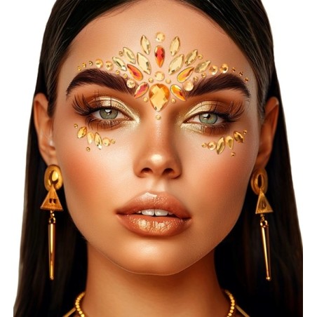 Face jewels - Diamonds yellow