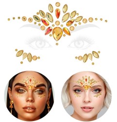 Face jewels - Diamonds yellow