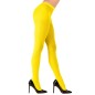 Women's 40 DEN neon yellow fluorescent tights, suitable for costumes, parties and stage roles