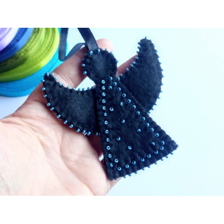 Black Angel in ribbon