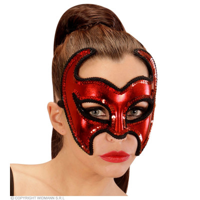 Devil mask with sequins