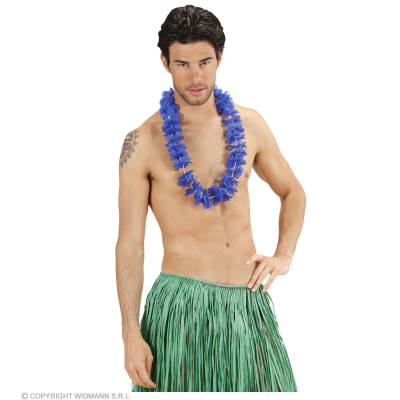 Hawaiian flower lei blue