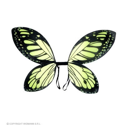 Butterfly wings black-green, 66x38 cm