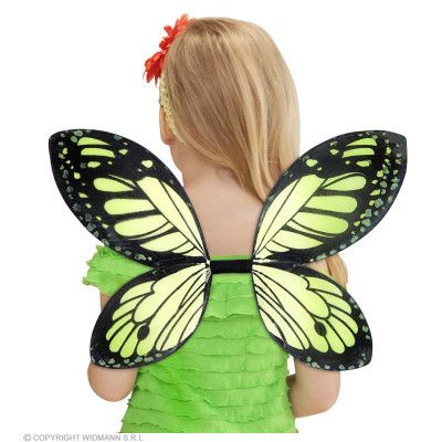 Butterfly wings black-green, 66x38 cm