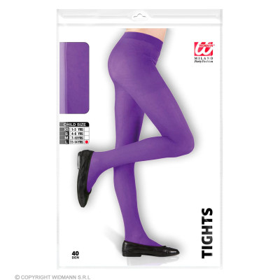 Tights for children 40 DEN purple, 11 - 14 years