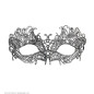 Venetian lace eye mask antique silver