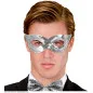 Eye mask silver with sequins