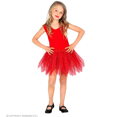 Tutu tilla svārki sarkani, 30 cm
