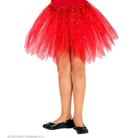 Tutu tilla svārki sarkani, 30 cm