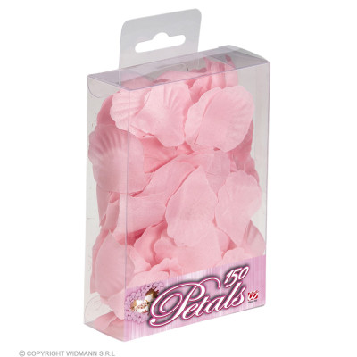 Pink fabric petals, 150 pcs.