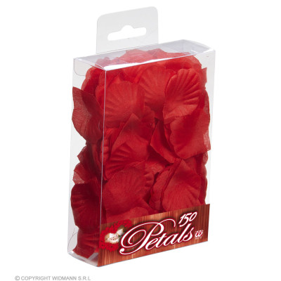 Red fabric petals, 150 pcs.