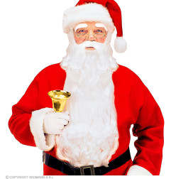 Santa Claus beard with mustache and eyebrows