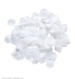 White fabric petals, 150 pcs.