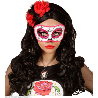 Day of the dead mask red