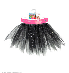 Tutu tulle skirt black, 30 cm