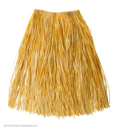 Hawaiian skirt in straw color, 75 cm
