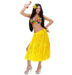 Hawaiian skirt yellow, 75 cm