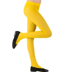 Children's tights 40 DEN yellow, 1-14 years