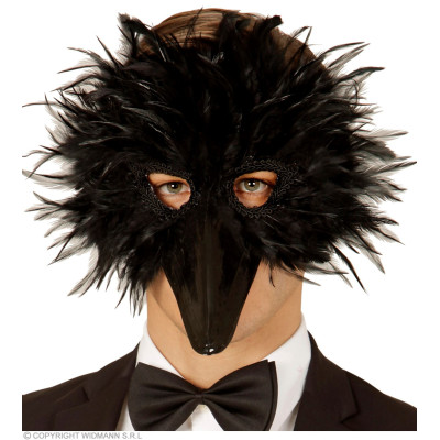 Black bird mask