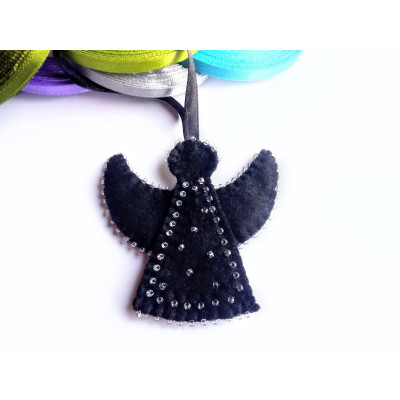 Black Angel in ribbon