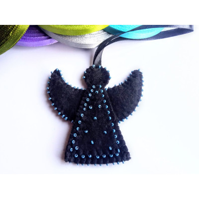 Black Angel in ribbon