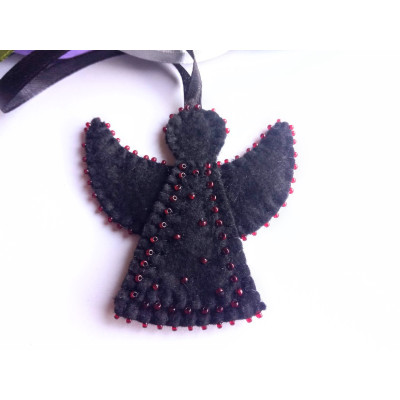 Black Angel in ribbon