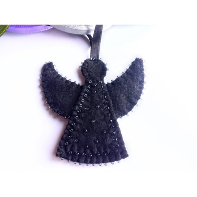 Black Angel in ribbon