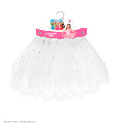 Tutu tilla svārki balti, 30 cm