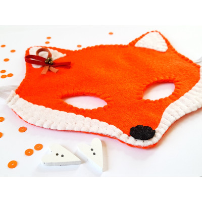 Fox mask with decoration Ditte