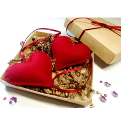 Heart in a red gift box