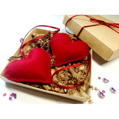 Heart in a red gift box