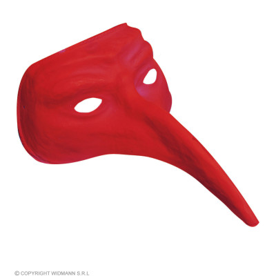 Venetian mask with red nose