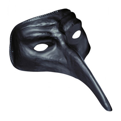 Venetian mask with nose black